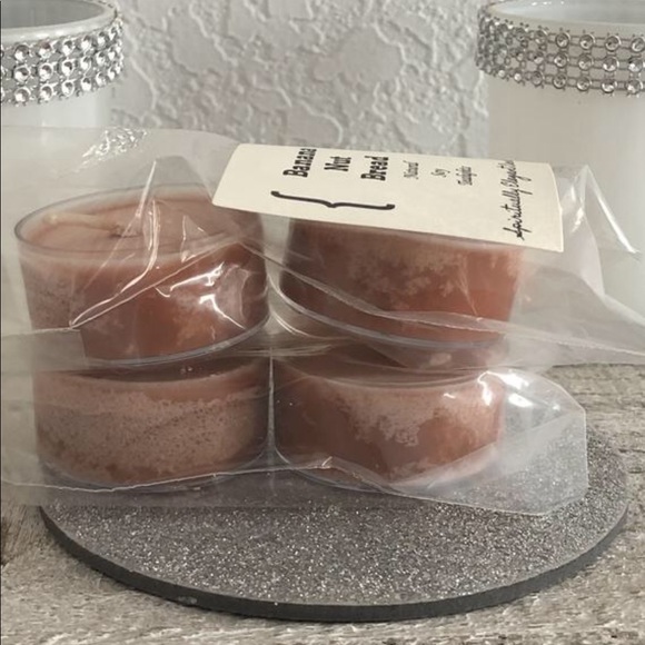 Banana Nut Bread Soy Tealights | Set of 4 - Picture 3 of 5